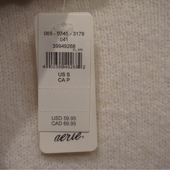 aerie cream sweater sz small - Picture 4 of 5